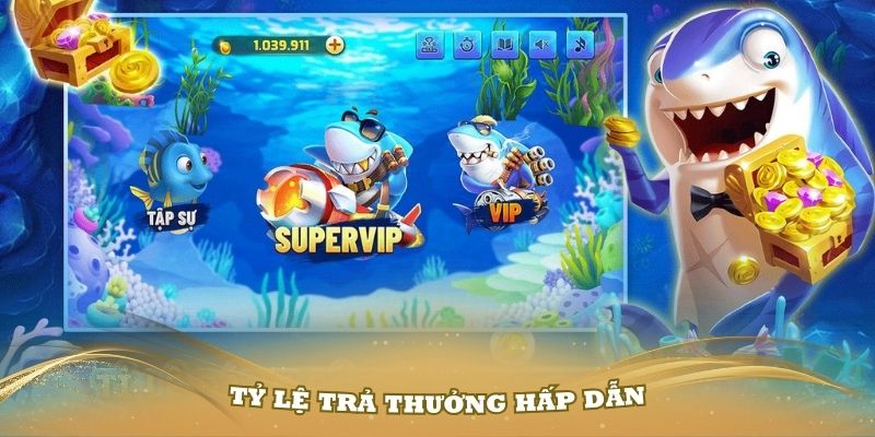 Tỷ lệ trả thưởng hấp dẫn trong sảnh bắn cá JDB